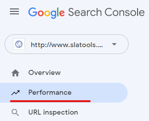 performance in google search console